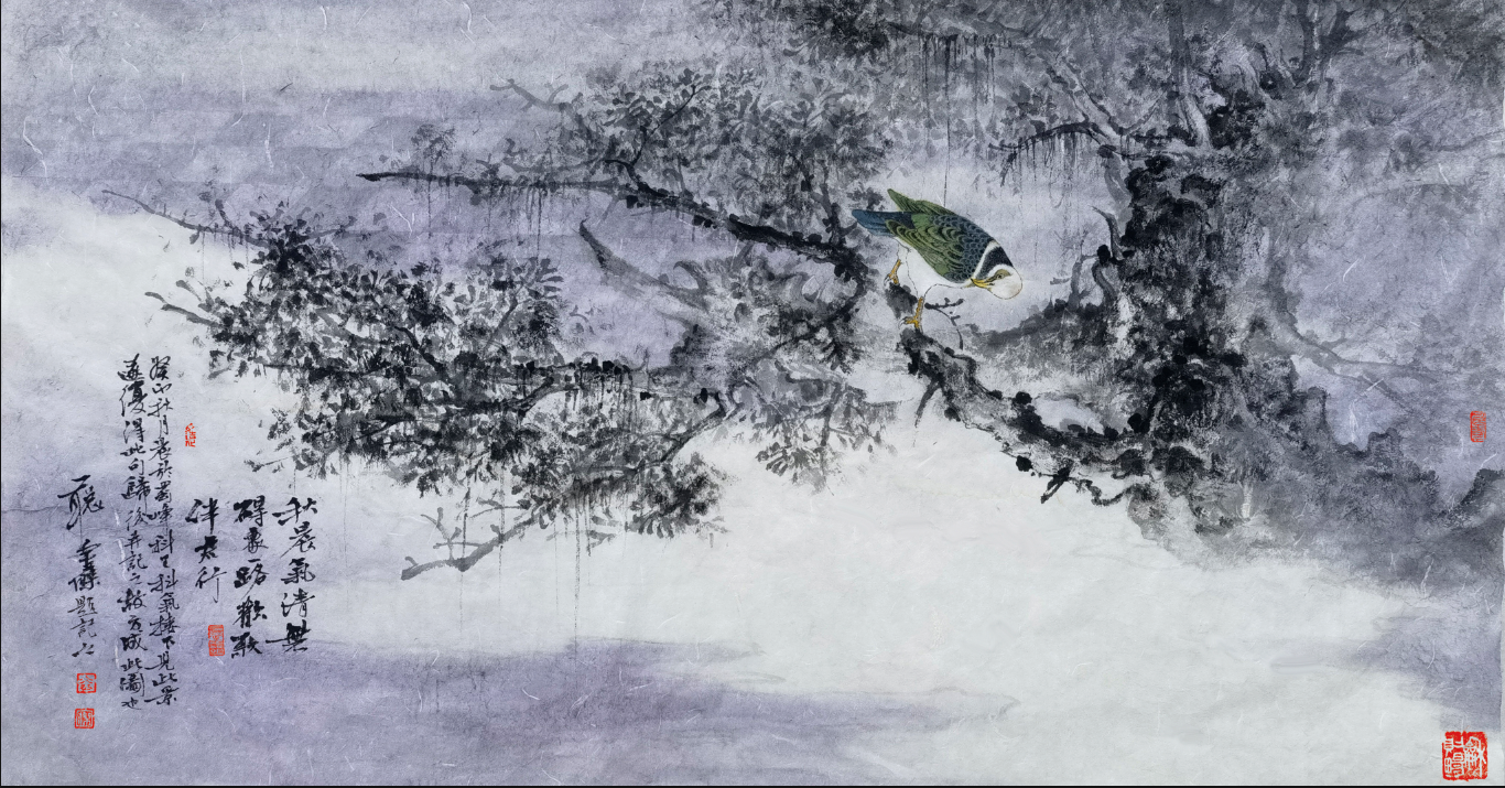 金杰《秋晨气清无碍处》90x50cm.png